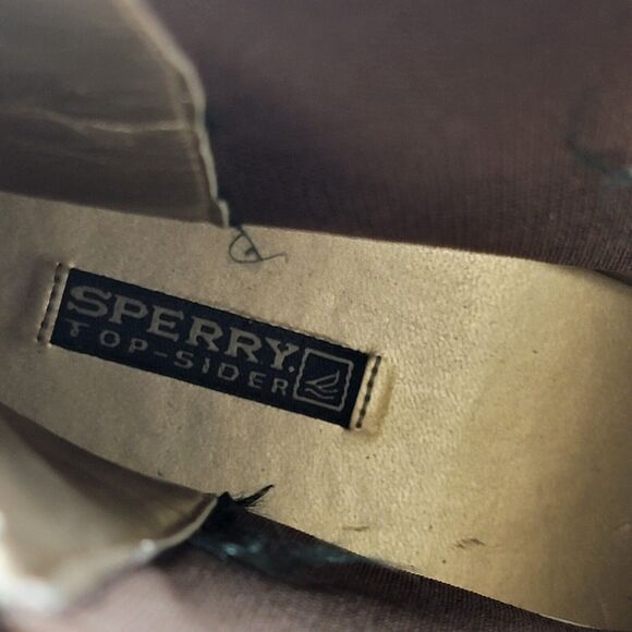 Sperry Top Sider Weatherproof Booties Size 10M Suede Pull On Wedge Brown Boots - Picture 11 of 11